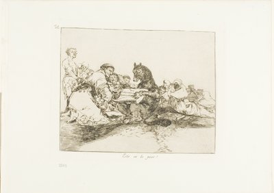 Das ist das Schlimmste!, Platte 74 aus Die Schrecken des Krieges von Francisco Jose de Goya y Lucientes