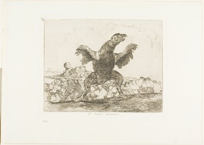 Der fleischfressende Geier, Platte 76 aus Die Schrecken des Krieges von Francisco Jose de Goya y Lucientes