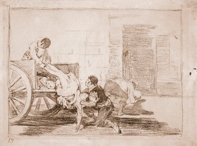 Die Schrecken des Krieges: Wagenladungen zum Friedhof von Francisco de Goya