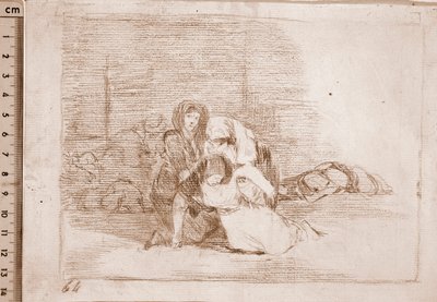 Die Schrecken des Krieges: Sie kommen nicht rechtzeitig an von Francisco de Goya