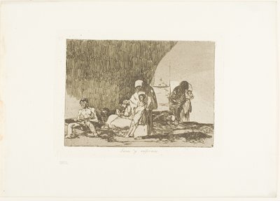 Die Gesunden und die Kranken, Platte 57 aus Die Schrecken des Krieges von Francisco Jose de Goya y Lucientes
