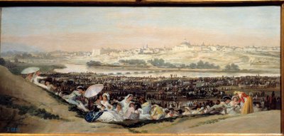 Die Prärie von San Isidro (Spanien) - Blick auf die Stadt Madrid von der Einsiedelei San Isidoro von Francisco de Goya