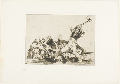 Der Gleiche, Platte drei aus Die Schrecken des Krieges von Francisco Jose de Goya y Lucientes