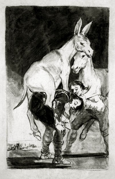 Du, der du nicht kannst (Tu que no puedes) von Francisco de Goya