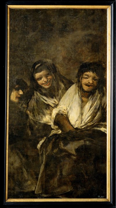 Zwei Frauen und ein Mann von Francisco Jose de Goya y Lucientes