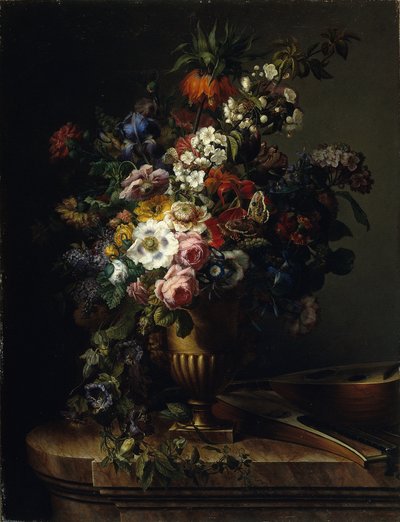 Vase mit Blumen von Francisco Lacoma y Fontanet