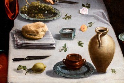 Christus wird von Engeln in der Wüste bedient von Francisco Pacheco