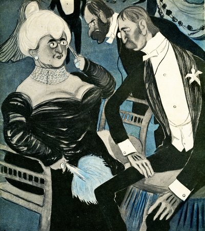 Ein Engländer bittet eine Französin zum Tanz, 1905 von Francisco Sancha y Lengo