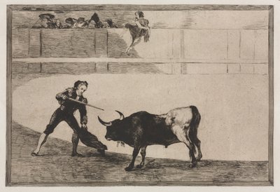 Stierkämpfe: Pedro Romeo tötet den angehaltenen Stier von Francisco de Goya