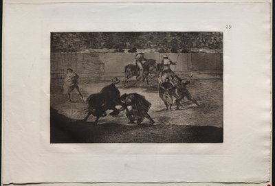 Stierkämpfe: Pepe Illo macht den Pass des Recorte von Francisco de Goya