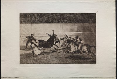 Stierkämpfe: Der Tod von Pepe Illo (2. Komposition) von Francisco de Goya