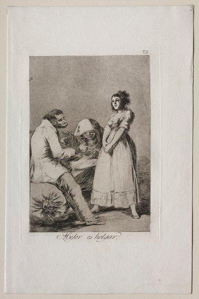 Caprichos: Es ist besser, faul zu sein von Francisco de Goya