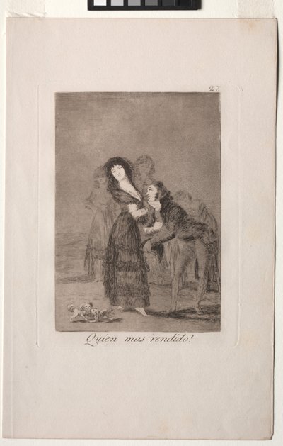 Caprichos: Wer von ihnen ist mehr überwältigt? von Francisco de Goya