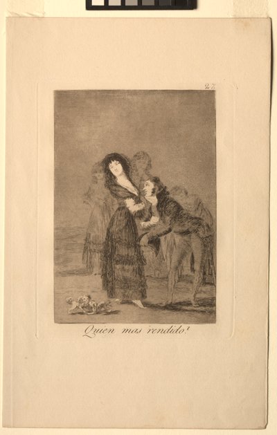 Caprichos: Welcher von ihnen ist mehr überwältigt von Francisco de Goya