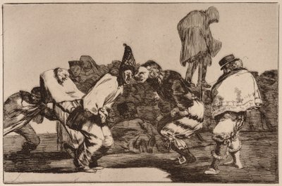 Karnevalsnarrheit (Disparate de carnaval), aus der Serie Los Disparates von Francisco de Goya