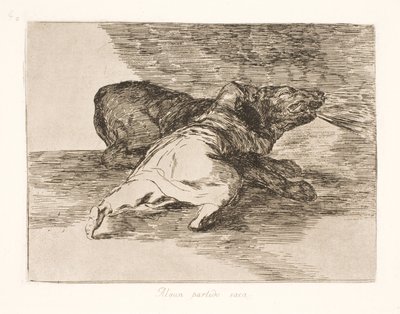Er bekommt etwas davon! (40) von Francisco de Goya