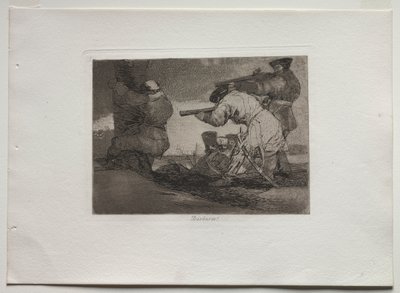 Die Schrecken des Krieges: Barbaren! von Francisco de Goya