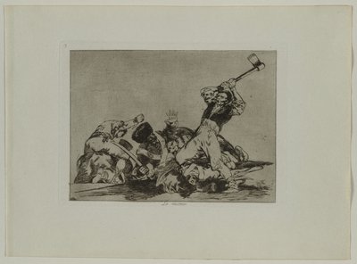 Desastres de la Guerra: Pl., 3, Dasselbe, 1810-1813 von Francisco de Goya