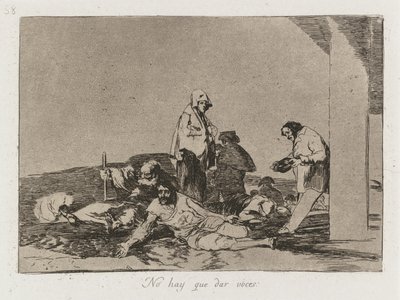 Die Schrecken des Krieges: Pl. 58, Es nützt nichts zu schreien, 1810-1813 von Francisco de Goya