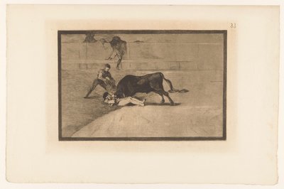 Tod von Pepe-Hillo in der Arena von Madrid von Francisco de Goya