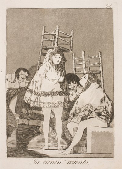 Endlich an Ort und Stelle von Francisco de Goya