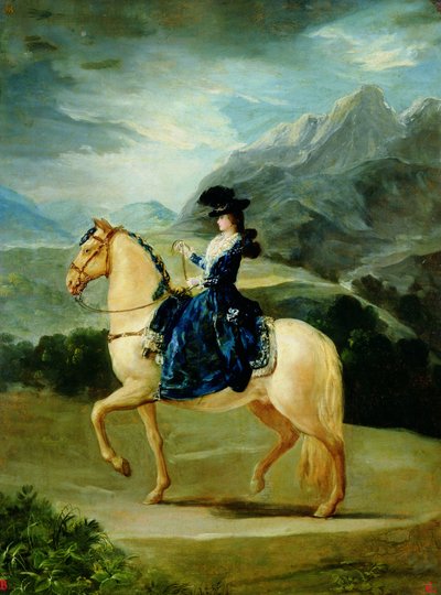 Reiterporträt von Maria Teresa de Vallabriga von Francisco de Goya