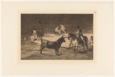 Fernando del Toro fordert einen Stier heraus von Francisco de Goya