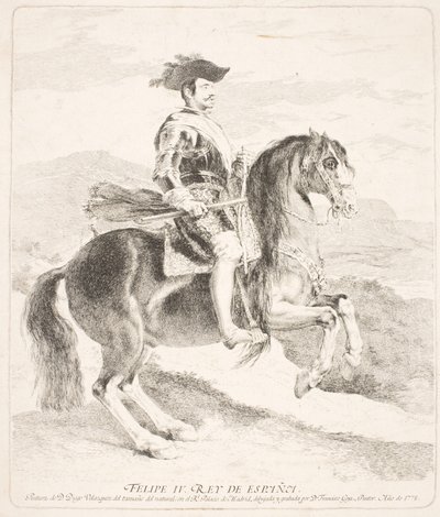 Philipp IV., König von Spanien, zu Pferd von Francisco de Goya
