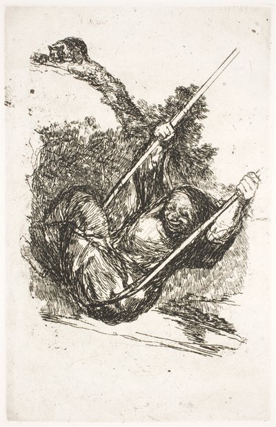 Hexe in der Schaukel von Francisco de Goya