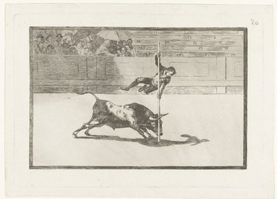 Juanito Apiñani in der Arena von Madrid von Francisco de Goya
