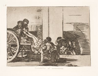 Auf einem Karren zum Friedhof gefahren (64) von Francisco de Goya
