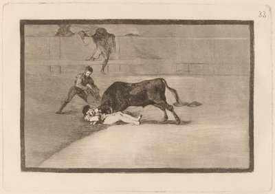 Der unglückliche Tod von Pepe Illo in der Arena von Madrid von Francisco de Goya