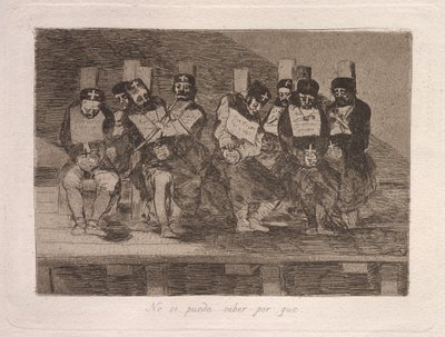 Man kann nicht wissen warum von Francisco de Goya