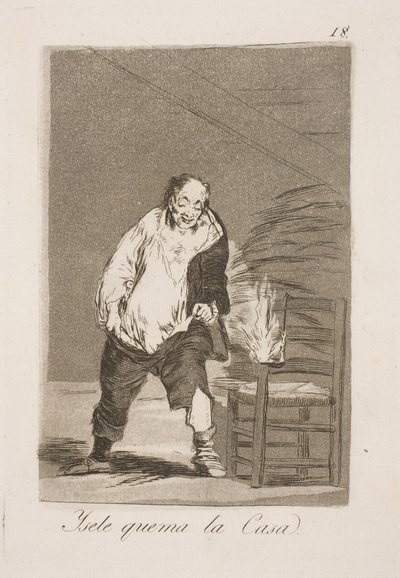 Und man brennt sein Haus nieder von Francisco de Goya