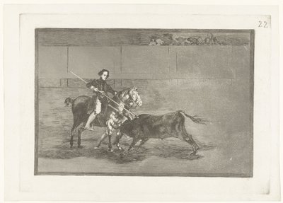 Pajuelera in der Arena von Zaragoza (La Tauromaquia) von Francisco de Goya
