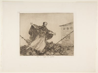 Que se rompe la cuerda (Möge die Schnur reißen), Platte 77 aus Los Desastres de la Guerra (Die Schrecken des Krieges), nach 1814-15, veröffentlicht 1863 von Francisco de Goya