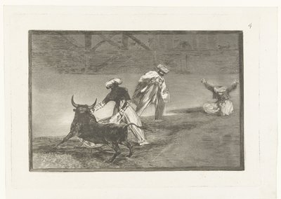 Stierkämpfer in einer Arena von Francisco de Goya