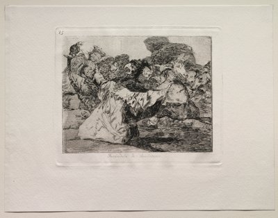 Die Schrecken des Krieges: Charlatans Show von Francisco de Goya