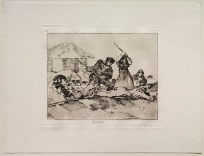 Die Schrecken des Krieges: Pöbel von Francisco de Goya