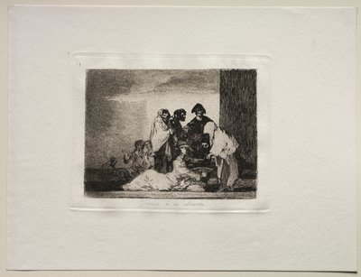 Die Schrecken des Krieges: Dank dem Hirse von Francisco de Goya