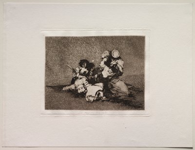 Die Schrecken des Krieges: Die Frauen geben Mut von Francisco de Goya