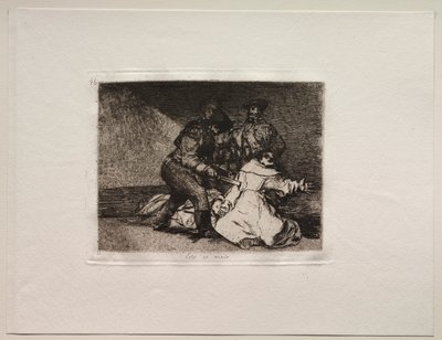 Die Schrecken des Krieges: Das ist schlecht von Francisco de Goya