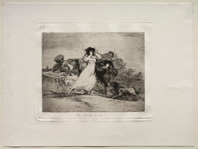 Die Schrecken des Krieges: Was ist das für ein Tumult von Francisco de Goya