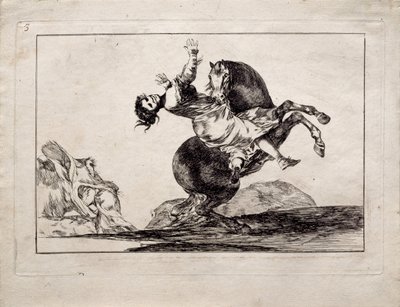 Der Pferdeentführer aus der Serie Los Disparates Follies, 1815-1819 von Francisco de Goya