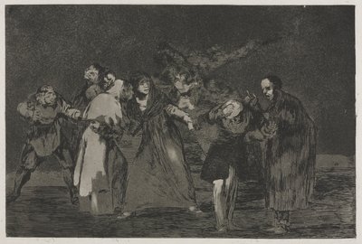 Die Sprichwörter: Wunden heilen schneller als hastige Worte, 1864 von Francisco de Goya