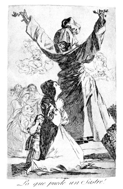 Was ein Schneider tun kann!, 1799 von Francisco de Goya