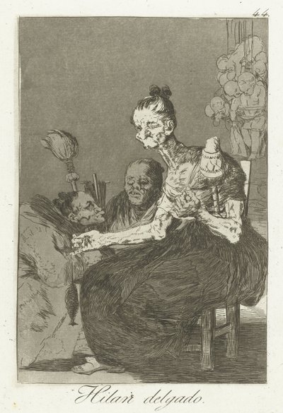 Sie spinnen fein von Francisco de Goya