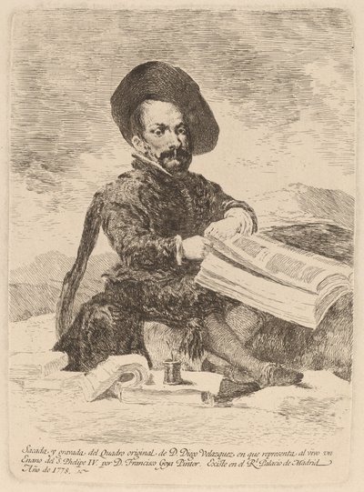 Ein Zwerg (Un enano) von Francisco de Goya after Diego Velázquez