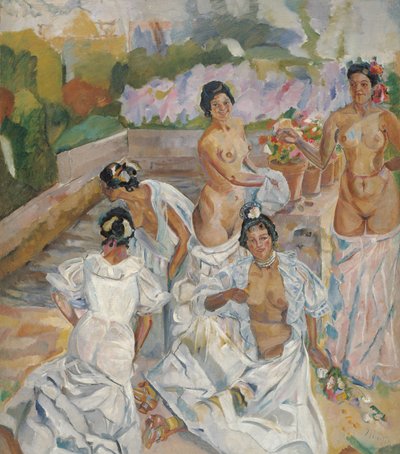 Das Bad (Sevilla) von Francisco de Iturrino