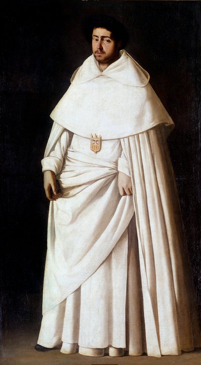 Porträt eines Mercedarier-Mönchs, spanischer Orden der Barmherzigkeit von Francisco de Zurbaran
